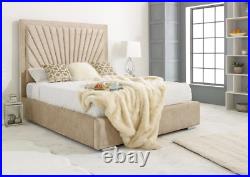 Plush Velvet Majestic Bed Frame upholstered New Double King size