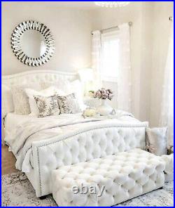 Plush Velvet Sierra Upholsrered bed Available in All Size