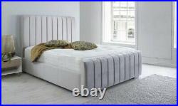 Plush Velvet Upholstered Bed Frame 3ft 4ft6 Double 5ft King Size