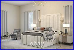 Plush Velvet Upholstered Bed, Ottoman Bed Frame Double & King & Super King Size