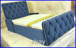 Plush/crushed velvet toddler bed frame+ free memory foam mattress included