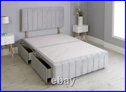 Reinforced Divan Bed With 26 Inch Linear Headboard And Footboard All Sizes