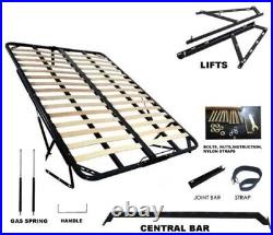 Royal Ambassador Bed Wide Panelled Headboard Gaslift Storage Option