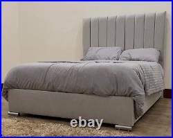 Sara II Bespoke Bed Frame Plush Velvet Upholstered & 9 Mattress FREE DELIVERY