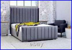 Serena Wingback Bed Frame Plush Velvet Upholstered & 9 Mattress FREE DELIVERY