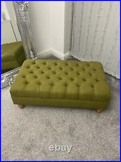 Simply Handmade Chesterfield footstool coffee table Seat Bench 100 x 60cm