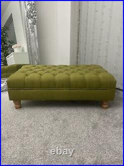 Simply Handmade Chesterfield footstool coffee table Seat Bench 100 x 60cm