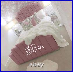 Stylish Plush Velvet Alexander Bed, Panel Bed, Upholstered Bed all Colours