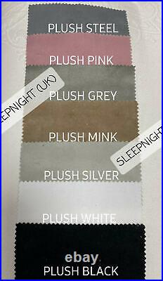 Stylish Plush Velvet Line Bed Frame. Border Line Bed in All Colours & Sizes