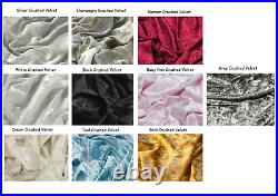 Upholstered Plush Velvet Fabric Chesterfield Sleigh Bed Frame 3FT 4FT6 5FT 6FT