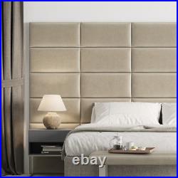 Velvet wall panels upholstered headboard bedroom-Pack of 4 60cm x 30cm per panel