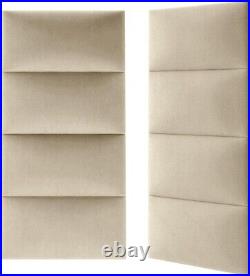 Velvet wall panels upholstered headboard bedroom-Pack of 4 60cm x 30cm per panel