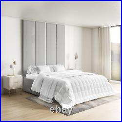 Wall Mounted Upholstered Headboard Panels in Plush Velvet