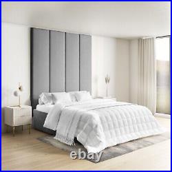 Wall Mounted Upholstered Headboard Panels in Plush Velvet-King and Super King UK